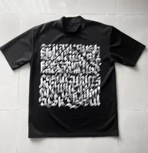 "Slow" Hand-drawn Calligraphy Shirt